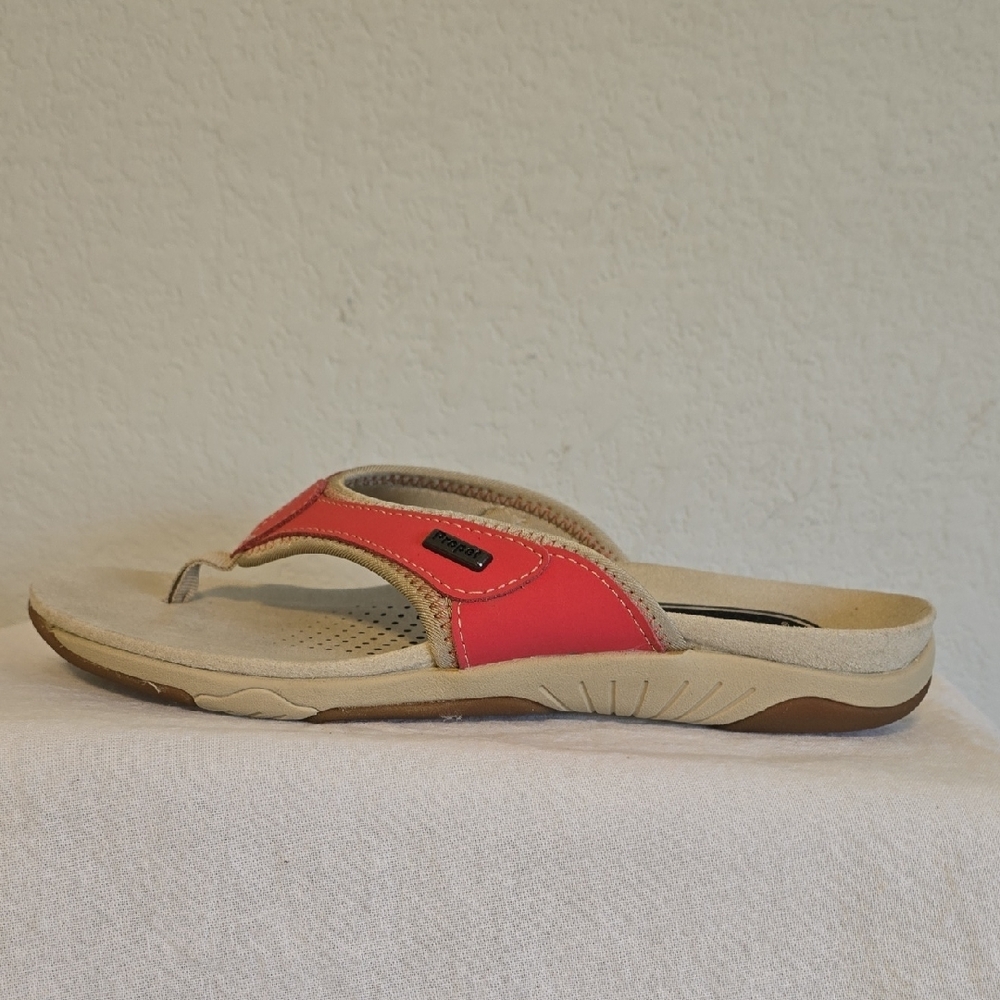 Propet Pink Leather Upper Women's Slip-On Sandals. Size 8 - Picture 13 of 14